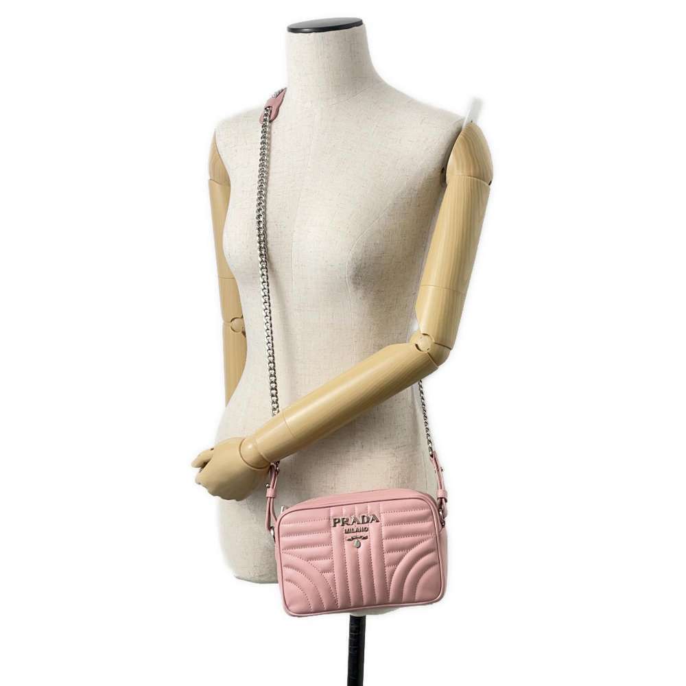 Prada Chain Shoulder Diagram Leather Bag Crossbody - Picture 4 of 12